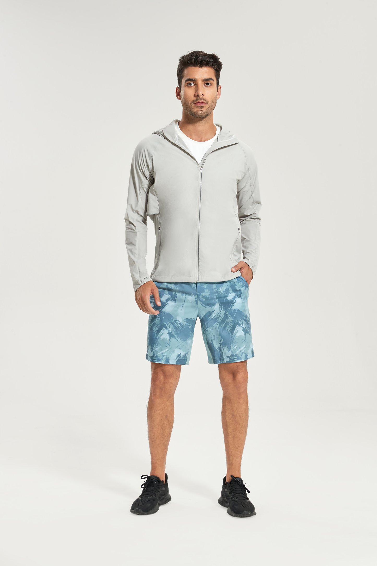 フィットネスウェア | ZIPパーカー＆ハーフパンツ